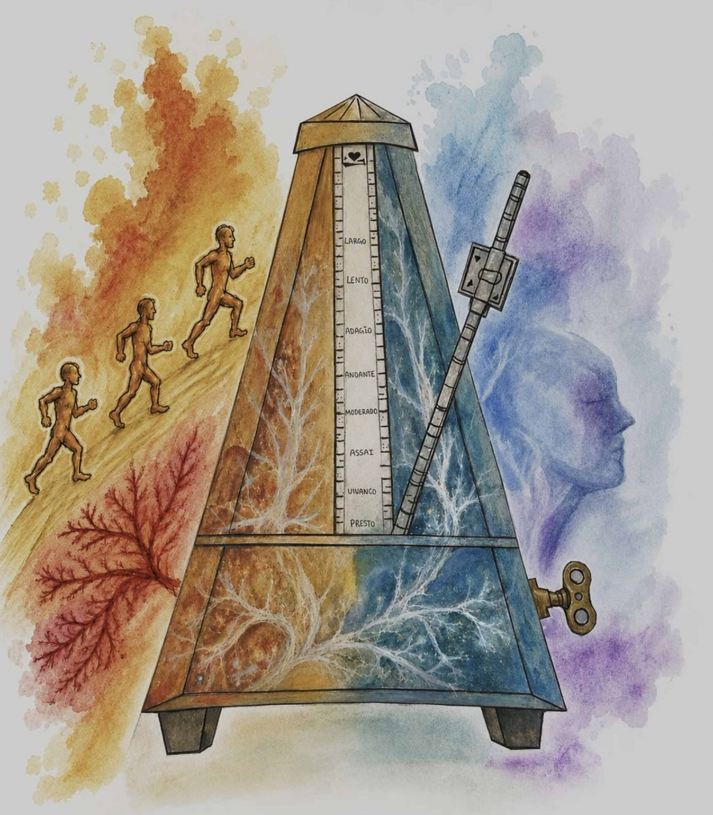 Ilustración artística sobre la expresión emocional
